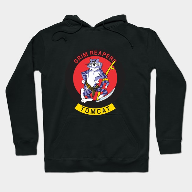 Grumman F-14 Tomcat - Grim Reapers Hoodie by TomcatGypsy